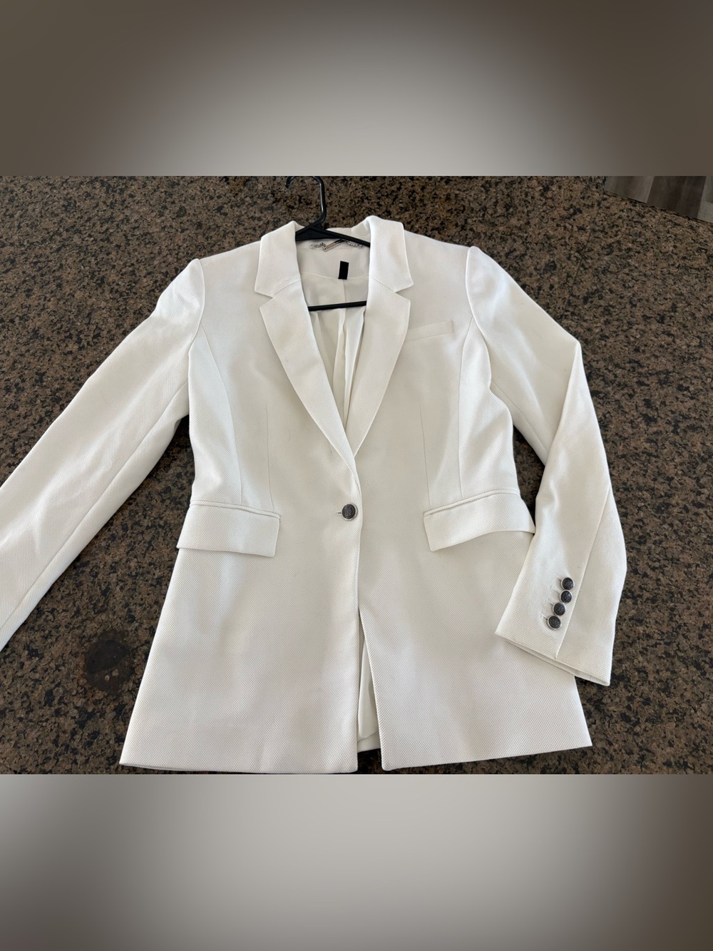 Women’s White House Single Button Blazer Jacket Notch Lapel Long Sleeve sz4